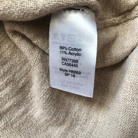 J. Crew Tan Cold Shoulder Tie Shoulder Sweater - Picture 8 of 12